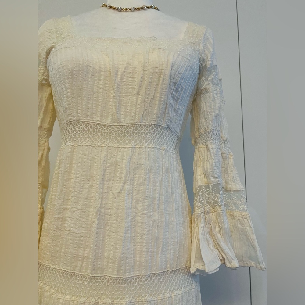 Mes Demoiselles Paris “Havilland” Ivory Lace Maxi Dress EU 38 S-M Boho Romantic - Picture 7 of 16